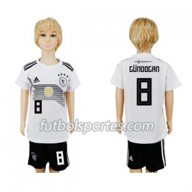 Camisetas Alemania Gundogan 8 Niño Primera Equipacion Mundial 2018